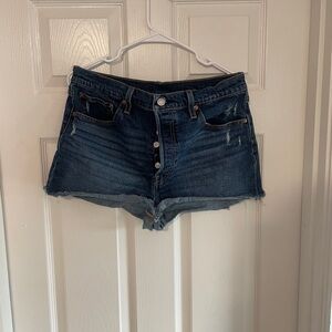 Levi's Dark Blue Jean Shorts